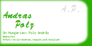 andras polz business card